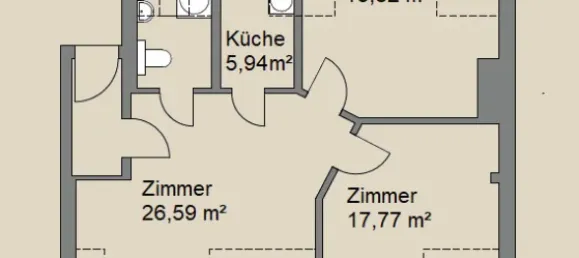 2 غرف نوم شقة في Leipzig, Germany رقم 346950 7