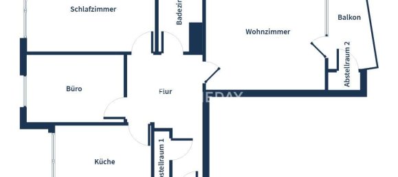 Квартира с 2 спальнями в Франкфурт на Майне, Германия № 61566 11
