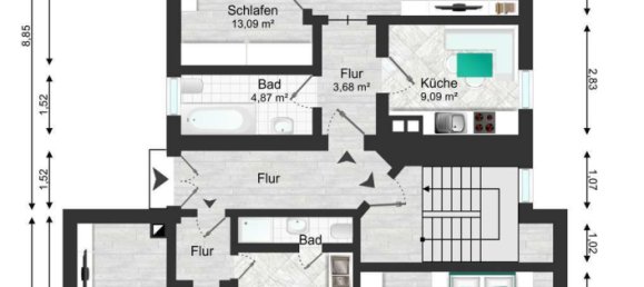 10غرفة بناية في Leipzig, Germany رقم 238883 49