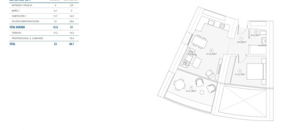 Apartamento de 2 dormitorios en Benidorm, Spain No. 4148 2