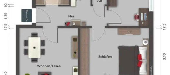 Квартира с 3 комнатами в Цвиккау, Германия № 372175 11