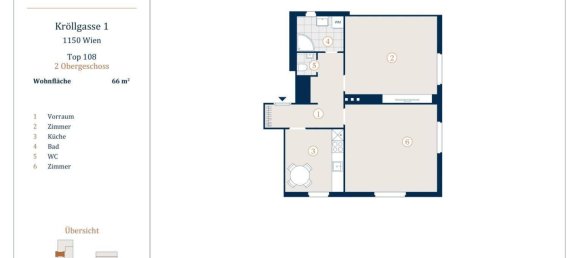 2-Zimmer Wohnung in Rudolfsheim-Funfhaus, Austria, Nr. 209484 11