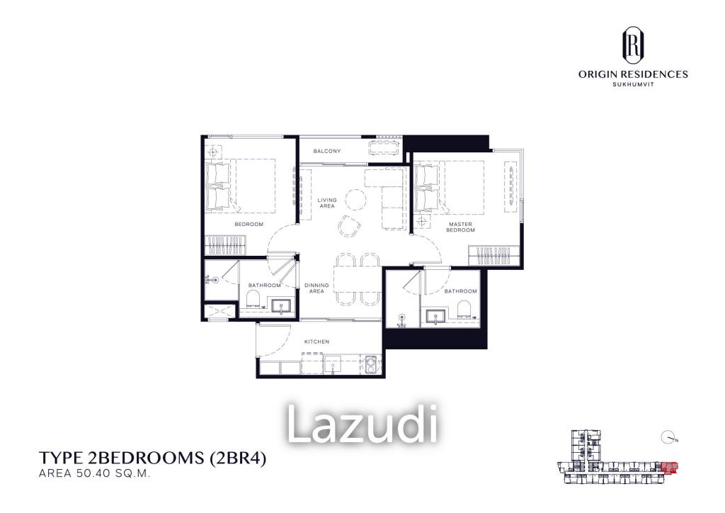 2 bedrooms Condo in Phra Khanong, Thailand No. 27308