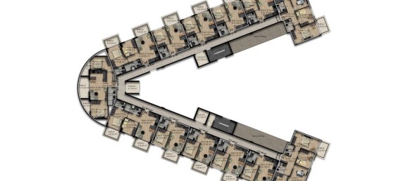 Apartment 1+1 in Gazipasa, Turkey No. 13194 14