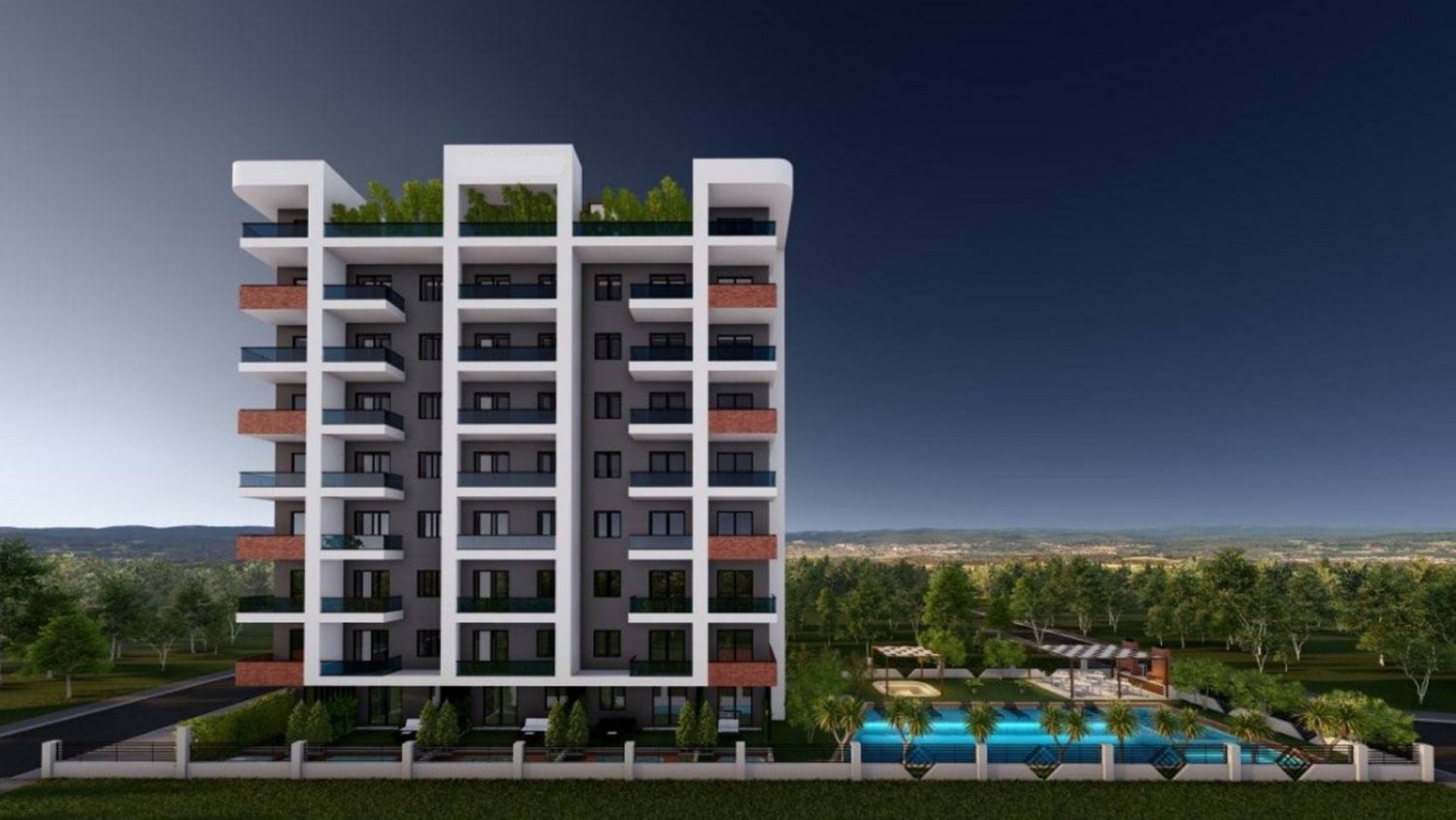 شقة 2+1 في Mersin, Turkey رقم 30812