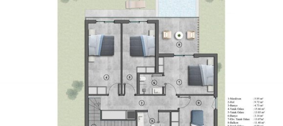 4 rooms Villa in Konakli, Turkey No. 9952 21