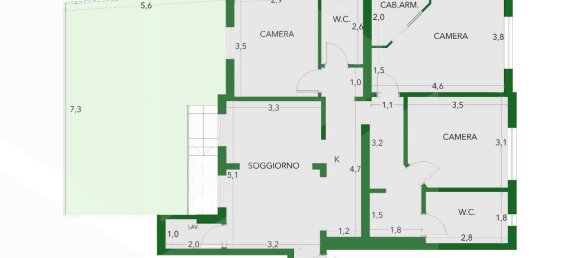 4 rooms Apartment in Bologna, Italy No. 20573 32