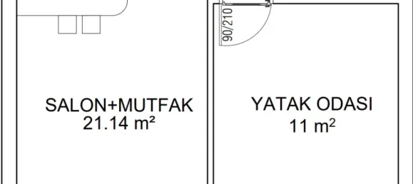 Квартира 1+1 в Аксу, Турция № 33178 29