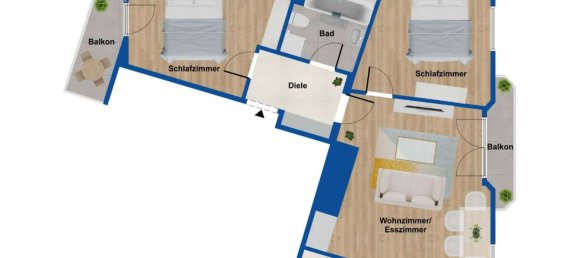 3 rooms Apartment in Dusseldorf, Germany No. 92119 9