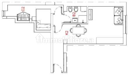1 bedroom Apartment in Milan, Italy No. 397390