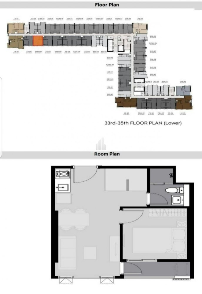 Apartamento com 2 quartos em condomínio em LIFE RAMA 4 - ASOKE Bangkok, Thailand N.º 30493
