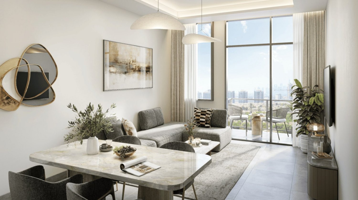 Квартира с 2 спальнями в Sky Gardens Tower, Emirates City, ОАЭ № 116563