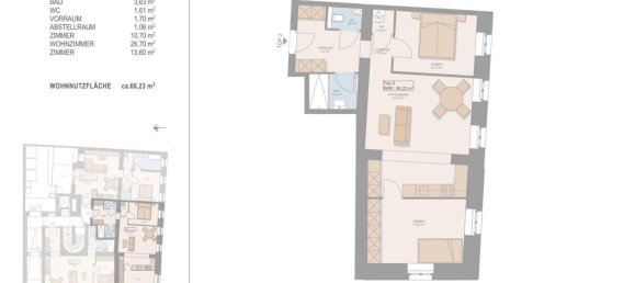 3 rooms Apartment in Hernals, Austria No. 189777 10