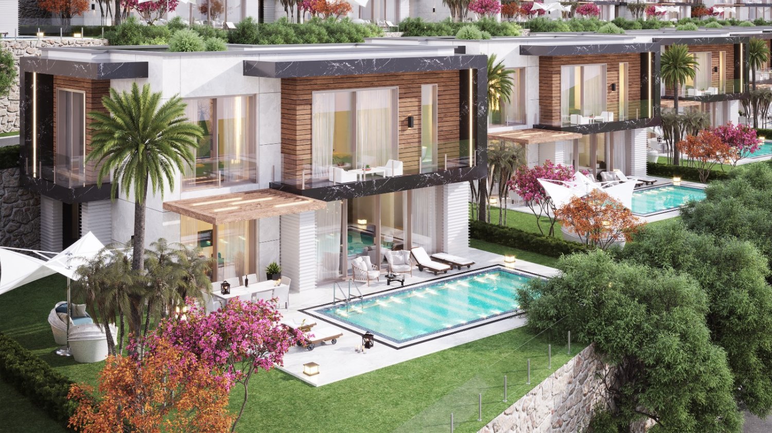 Вилла 4+1 в Бодрум, Турция № 4909