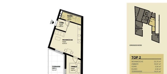 Apartamento de 2 divisões em Liesing, Austria N.º 226270 7