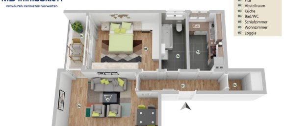 1 غرف نوم شقة في Unna, Germany رقم 360859 10