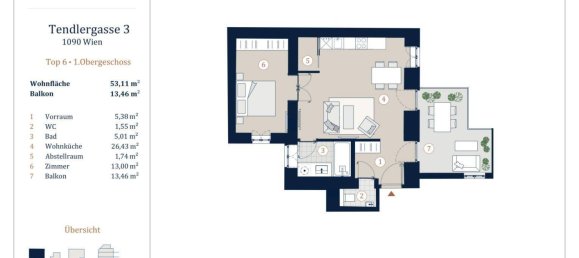 2 rooms Apartment in Margareten, Austria No. 167691 7