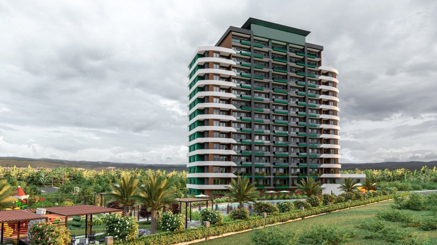 شقة 2+1 في Mersin, Turkey رقم 30858