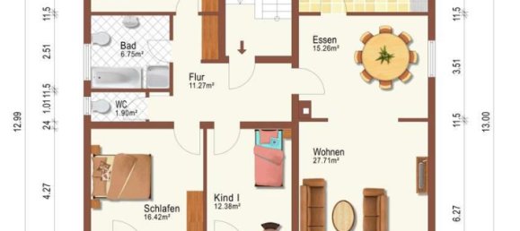 4غرفة شقة في Karlsruhe, Germany رقم 226210 8