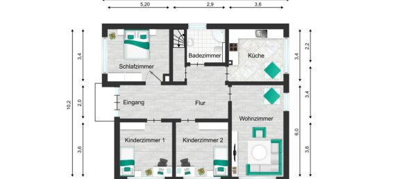 Дом с 3 спальнями в Wittenberg, Германия № 247331 5