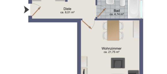 Квартира с 1 спальней в Мюнхен, Германия № 287129 23