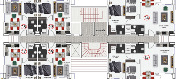 Apartment 1+1 in Avsallar, Turkey No. 31389 12