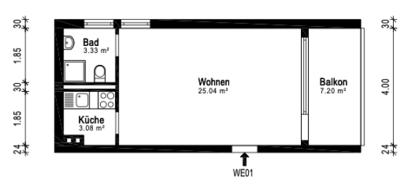 1 Schlafzimmer Wohnung in Rhein-Neckar-Kreis, Germany, Nr. 245047 13