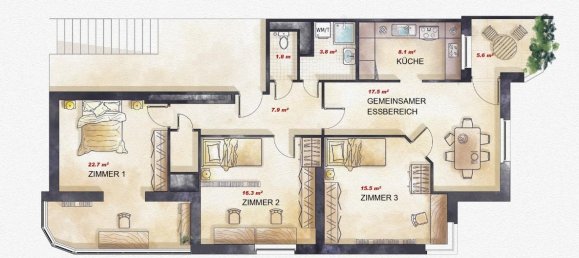 4 rooms Apartment in Mariahilf, Austria No. 221164 12