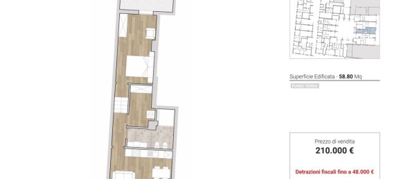 2 rooms Apartment in Prato, Italy No. 237581 12