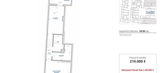 2 rooms Apartment in Prato, Italy No. 237581 14