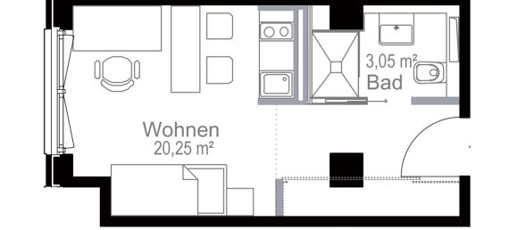 Студия в Мюнхен, Германия № 232867 6