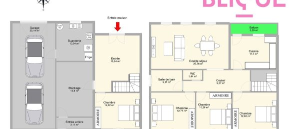 Дом с 4 спальнями в Энвиль-о-Жар, Франция № 341665 10