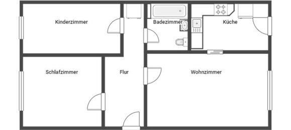 Квартира с 2 спальнями в Stralsund, Германия № 270222 16