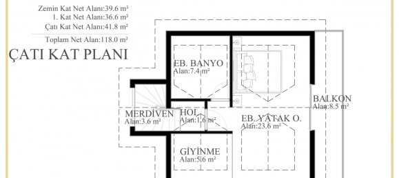 Villa 3+1 in Fethiye, Turkey No. 4251 5