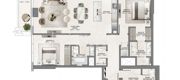 3 Schlafzimmer Wohnung in Dubai, UAE, Nr. 123902 16