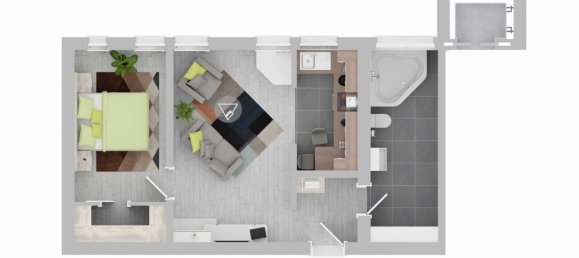 Квартира с 2 комнатами в Штутгарт, Германия № 267091 7