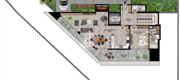 Вилла 5+1 в Джикджилли, Турция № 3575 3