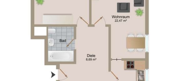 1 Schlafzimmer Wohnung in Coburg, Germany, Nr. 35835 4