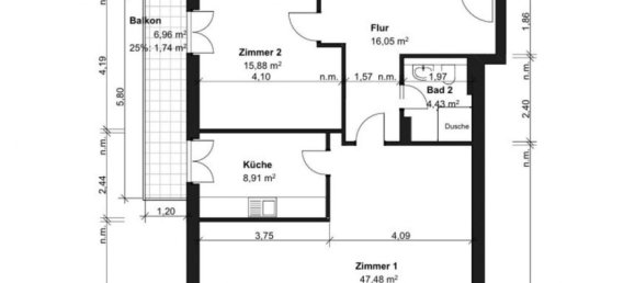 Apartamento de 2 dormitorios en Grunewald, Germany No. 362817 24