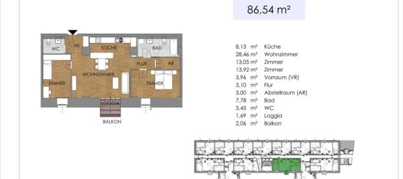 2 rooms Apartment in Bruck an der Leitha, Austria No. 193132 25