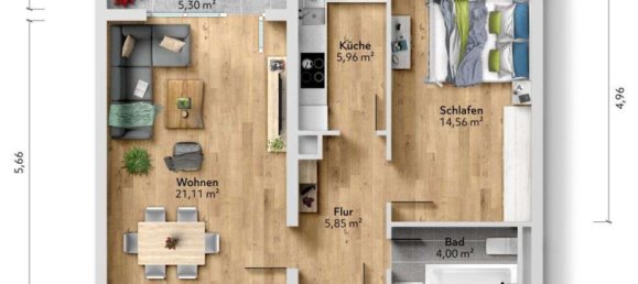1 chambre Appartement à Offenbach, Germany No. 245683 7