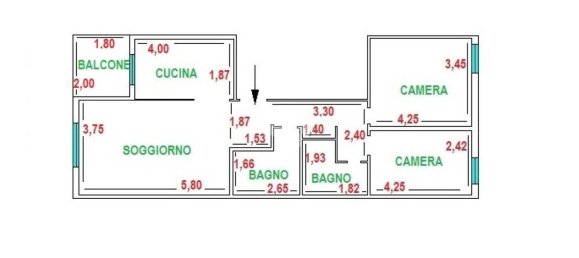 3 rooms Apartment in Aprilia, Italy No. 299577 10