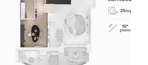 Apartamento de 1 dormitorio en Sesto San Giovanni, Italy No. 52812 15