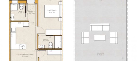 2 Schlafzimmer Stadthaus in Pilar de la Horadada, Spain, Nr. 6761 4