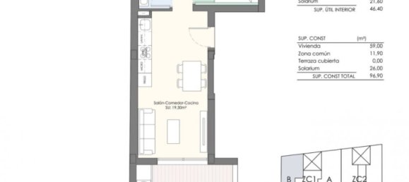 2 غرف نوم بانتهاوس في Torrevieja, Spain رقم 7242 9