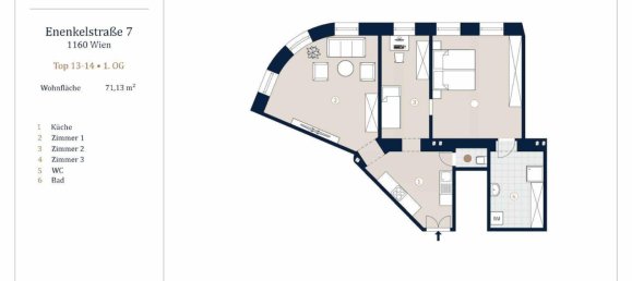 3-Zimmer Wohnung in Ottakring, Austria, Nr. 225903 11