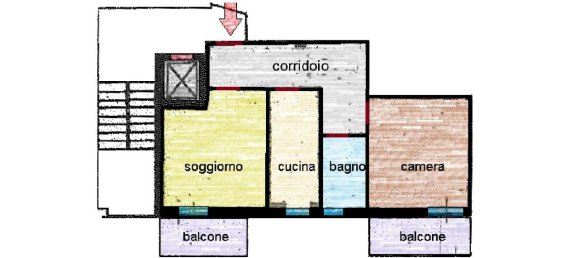 Квартира с 2 комнатами в Марьяно Коменсе, Италия № 144789 30