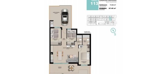 3 غرف نوم بنغالو في Torre de la Horadada, Spain رقم 96038 19