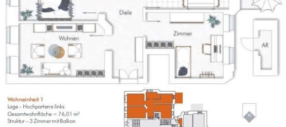 2 bedrooms Apartment in Leipzig, Germany No. 244373 2