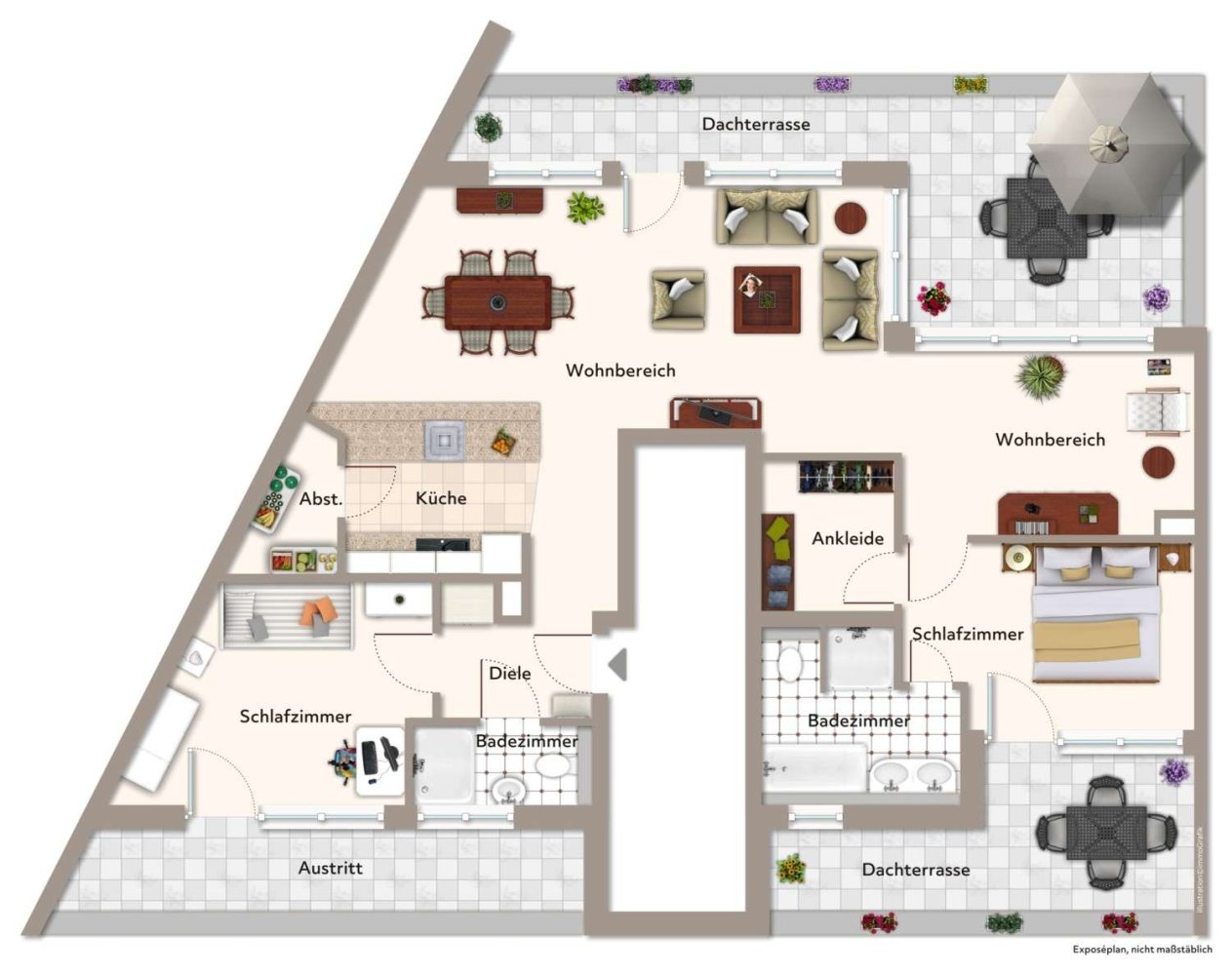 Penthouse T2 em Aachen, Germany N.º 41503